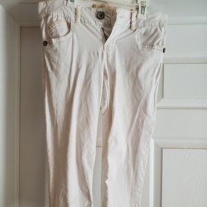 White Jean Capri size 5